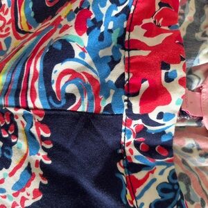 Lilly Pulitzer Red and Blue Swirl Dress